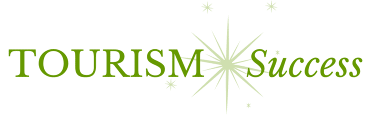 Tourism Success logo with star design.