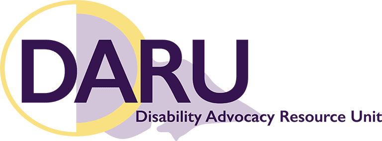 DARU Disability Advocacy Resource Unit logo
